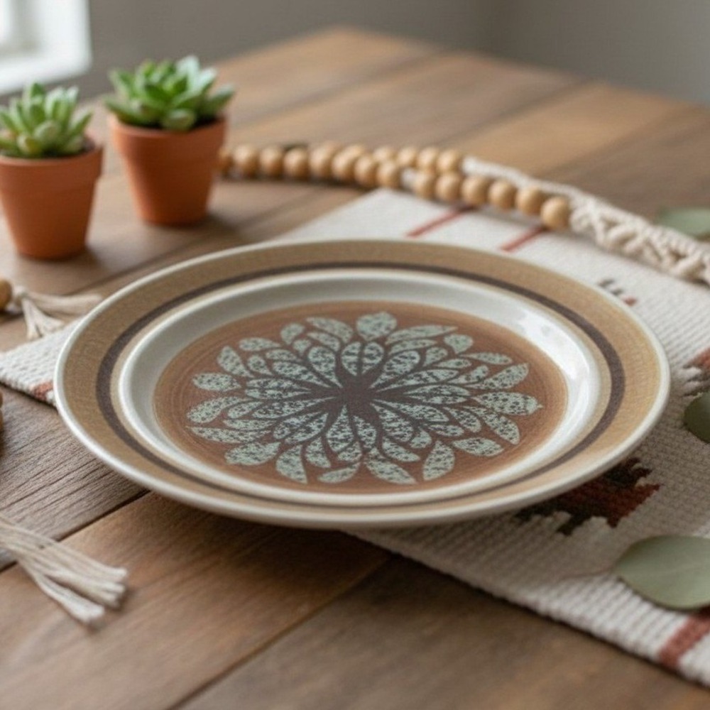 Vintage Earthenware Franciscan Nut Tree Dinner Plate
